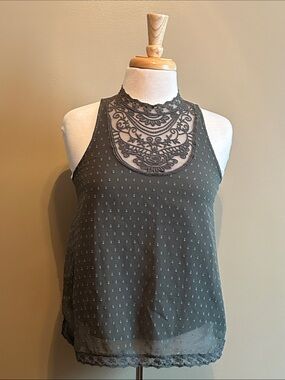 Hollister Green Tank Size Small